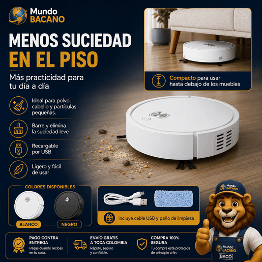 Compre 1 y LLÉVATE 2 - Robot Aspirador Inteligente BotClean™️ Max 3 en 1