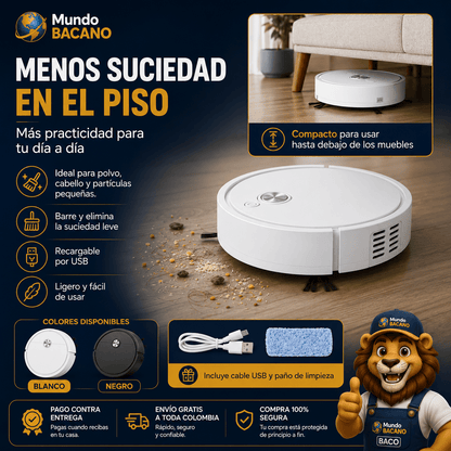 Compre 1 y LLÉVATE 2 - Robot Aspirador Inteligente BotClean™️ Max 3 en 1
