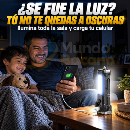 Linterna Indestructible Súper Potente 6 en 1 · Paga 1 y Lleva 2